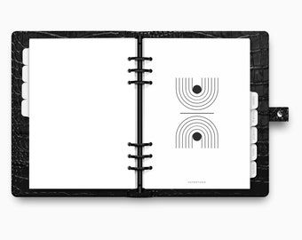 Printed | Planner Dashboard | Linen | Mirrored Arches | A5, A6, Personal | Minimal Planner | Abstract