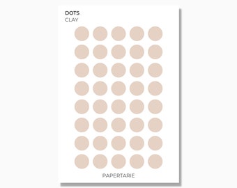 Dots | 3 Sizes | Shape Stickers | Transparent Matte | Standard Size | Options