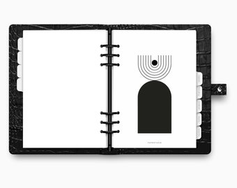 Printed | Planner Dashboard | Block Arch | A5, A6, Personal | Minimal | Premium