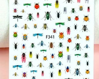 Delicate Insect Nail Stickers - Bugs Galore  - free gifts with purchase