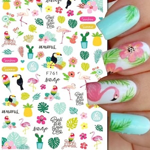 Tropical Summer Nail Stickers - Toucan Summer - Free shipping and gifts with purchase