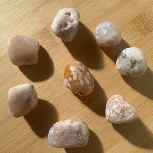 Flower Agate Tumble / Crystal Tumble / Polished Tumble / Sakura Agate Tumble / Cherry Blossom Agate Tumble / *Intuitively Chosen*