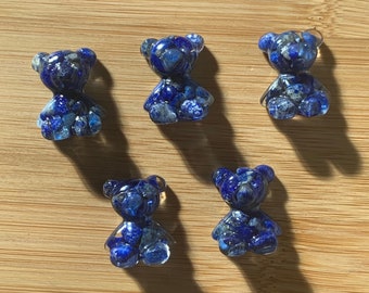 Lapis Lazuli Baby Teddybär Kunstharz *Intuitiv gewählt*