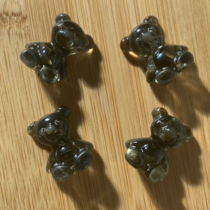 Gold-Sheen Obsidian Baby Teddy Bear Resin *Intuitively Chosen*