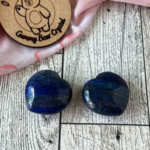 Lapis Lazuli Heart Carving / Crystal Carving / Lapis Lazuli with Pyrite and Quartz / Natural Lapis Lazuli / Blue Heart /Sparkly Lapis Lazuli