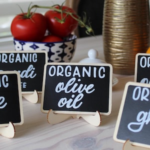 Custom Wooden Chalkboard Buffet Signs, Tablescape Signs, Food Labels, Party Signs, Bakery/Cafe Showcase Signs
