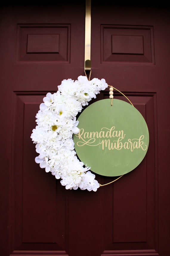 Ramadan Mubarak Eid Mubarak Door Wreath Islamic Decor
