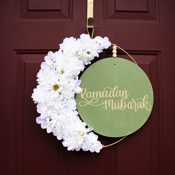 Ramadan Mubarak Eid Mubarak Door Wreath Islamic Decor