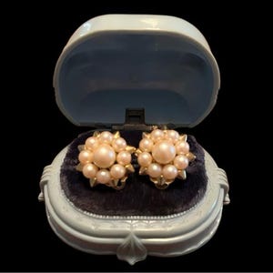 Classic Signed Vintage Nina Ricci Clip On Earrings