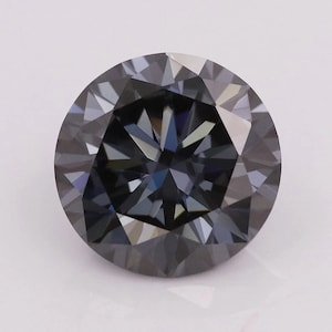 Gray Round Cut VVS1 Moissanite Stone Loose Gemstone Synthetic Diamond,Loose Moissanite,Loose Gemstone,Grey moissanite,Wholesale Price