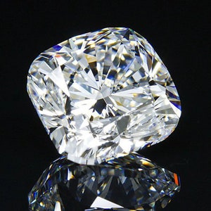 White Cushion Cut Loose Moissanite 1.00 Ct TO 3.00 Ct | White Diamond DEF Color | for making Engagement Ring, Pendant, Earrings