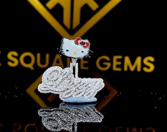 Custom Moissanite Letter Pendant: Iced Out Hip Hop Jewelry
