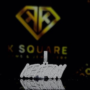 Custom Number Hip Hop Pendant, Custom Your Lucky Letter, Men's Hip Hop Number Pendant, Moissanite Pendant, Ice Out Hip Hop Jewelry