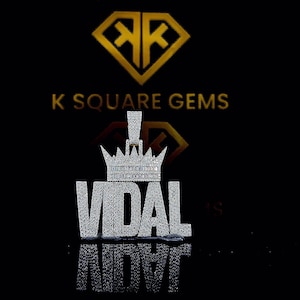 Colgante personalizado VVS Moissanite, colgante de Moissanite personalizado, nombre de letra personalizado VVS Moissanite colgante, colgante de plata Hip Hop VVS Moissanite