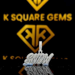 Pingente de carta personalizada de hip hop, personalizado sua letra da sorte, pingente de número de hip hop masculino, pingente de moissanite, joias de hip hop com gelo
