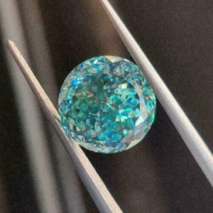 1 To 5 CT Portuguese Cut Moissanite Blue Color Loose Stone for Engagement Propose Ring | Classic Crushed Brilliance | Fancy Moissanite