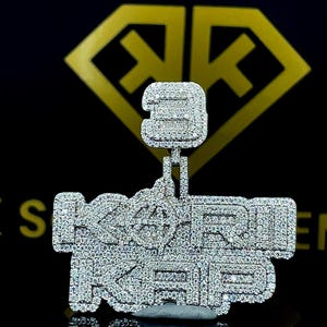 Benutzerdefinierte Buchstabe Hip Hop Anhänger, Benutzerdefiniert Ihr Glücksbuchstabe, Herren Hip Hop Zahlen Anhänger, Moissanite Anhänger, Ice Out Hip Hop Schmuck