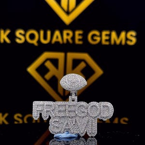 Pingente de carta personalizada de hip hop, personalizado sua letra da sorte, pingente de número de hip hop masculino, pingente de moissanite, joias de hip hop com gelo