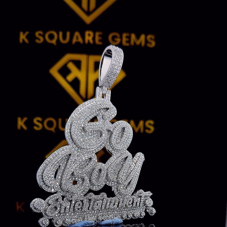 Custom Number Hip Hop Pendant, Custom Your Lucky Letter, Men's Hip Hop