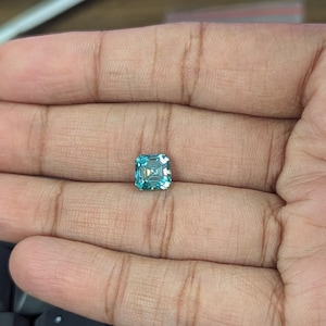 Blue Color VVS1 Excellent Asscher Cut Moissanite Diamond Stone, 5.00 to 8.50 MM, Moissanite Use For Making Jewelry,Dark Blue Moissanite