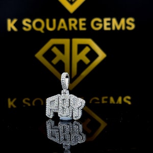 Benutzerdefinierte Brief Hip Hop Anhänger, Charm Anhänger, kleine Hip Hop Anhänger, FBY Buchstabe Moissanite Anhänger, Ice Out Hip Hop Schmuck, Geschenk für Liebe
