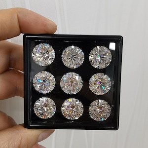 D White Moissanite Round Shape Diamond Loose Gemstone VVS1 Clarity ,Loose Moissanite Excellent Cut For Jewelry
