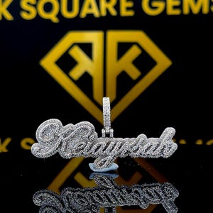 Benutzerdefinierte Buchstabe Hip Hop Anhänger, Benutzerdefiniert Ihr Glücksbuchstabe, Herren Hip Hop Zahlen Anhänger, Moissanite Anhänger, Ice Out Hip Hop Schmuck