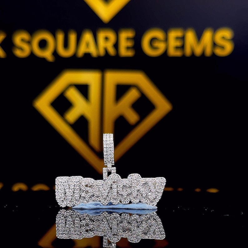 Custom Number Hip Hop Pendant, Custom Your Lucky Letter, Men's Hip Hop