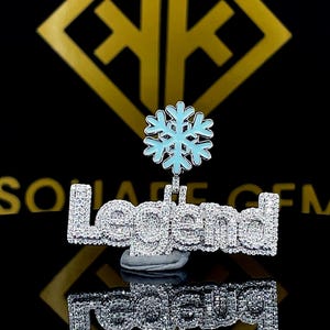 Benutzerdefinierte Buchstabe Hip Hop Anhänger, individueller Name, Herren Hip Hop Nummer Anhänger, Moissanite Anhänger, Ice Out Hip Hop Schmuck