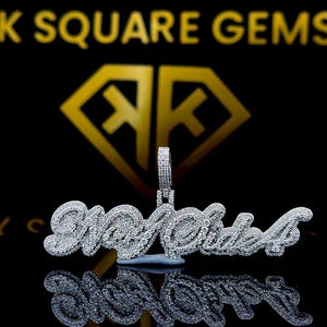 Pingente de Hip Hop com Letra Personalizada, Personalize Sua Letra da Sorte, Pingente de Número de Hip Hop Masculino, Pingente de Moissanite, Joias de Hip Hop Ice Out