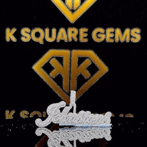 Pingente de número personalizado de hip hop, personalizado sua letra da sorte, pingente de número de hip hop masculino, pingente de moissanite, joias de hip hop com gelo