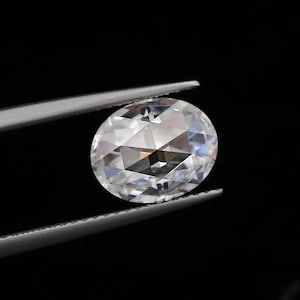 1.00 CT Oval Rosenschliff VVS Farblos Weiß Lose Moissanit Diamant für Antiken Vintage Ring | Heißer Abverkauf Artikel | Verwenden Sie für die Herstellung von Schmuck