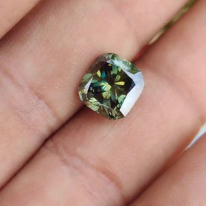 1 Karat bis 5 Karat heißer Verkauf Kissenschliff lose Moissanite Pfau Farbe Moissanite, Kissenschliff Edelstein für die Herstellung von Ring-Anhänger, Ohrring