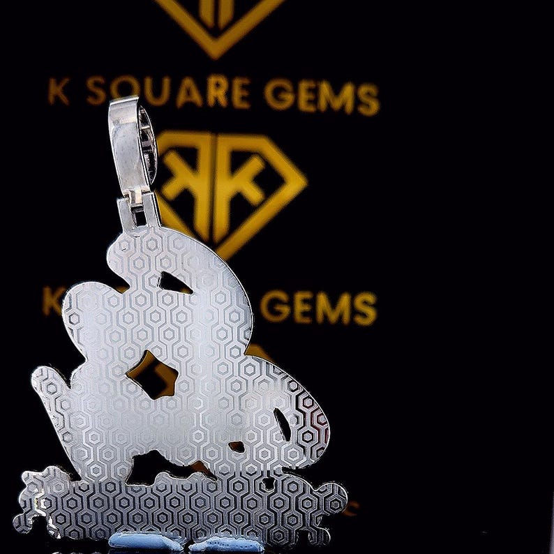 Custom Number Hip Hop Pendant, Custom Your Lucky Letter, Men's Hip Hop