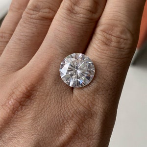 D White Excellent Cut Round Loose Moissanite Use For Jewelry, Pass Diamond test,8.00 to 16.00 MM ,Big Size Moissanite Stone, Wholesale Price