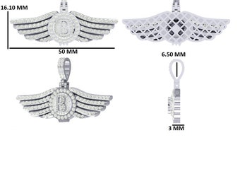 【ジャンク品】BENTLEY Sterling Silver 925 Moissanite Bentley Ring - 925 Silver | Mens Iced Out Ring