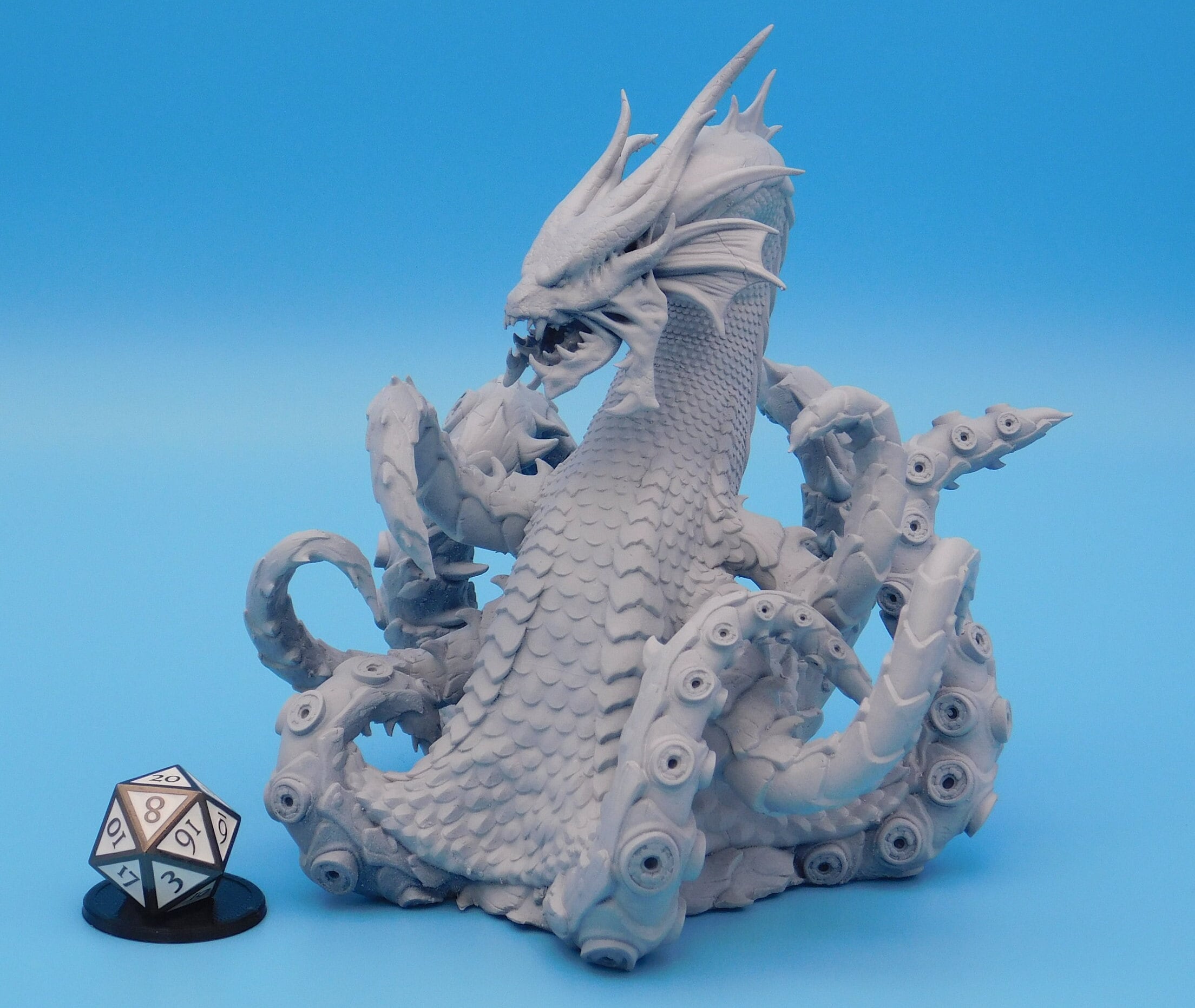 Dragon Kraken Kraken Hybrid D&D Monster Primed - Etsy