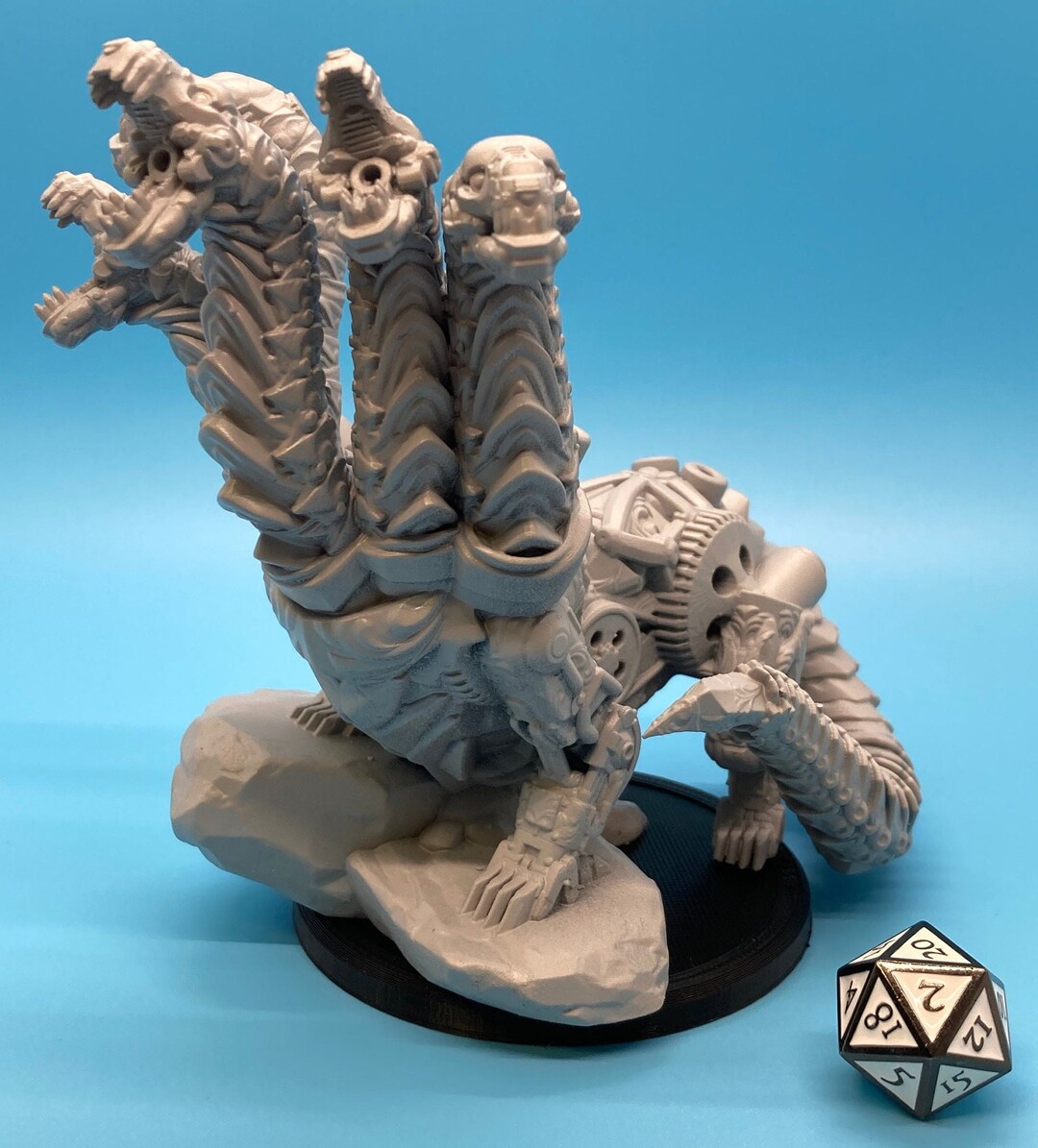 Clockwork Hydra Mechanical Hydra Steampunk Creature D&D Etsy