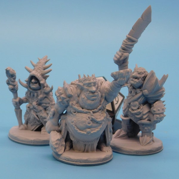 Goblin Leaders * Goblin King * Goblin Warchief * Goblin Shaman * D&D Miniatures * Primed