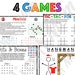 4 Pencil Paper Games - Printable/digital Download - Etsy
