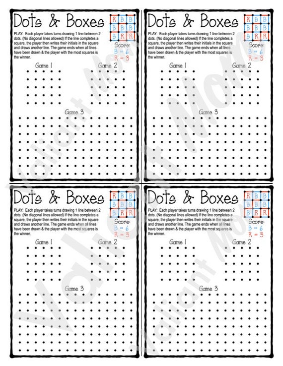 Number Dots & Boxes Game Book: A Fun Twist To The Dot & Box Game For Hours  Of Fun!: 99 Pages Of Dot & Box Games With Numbers. A Fun And Excellent