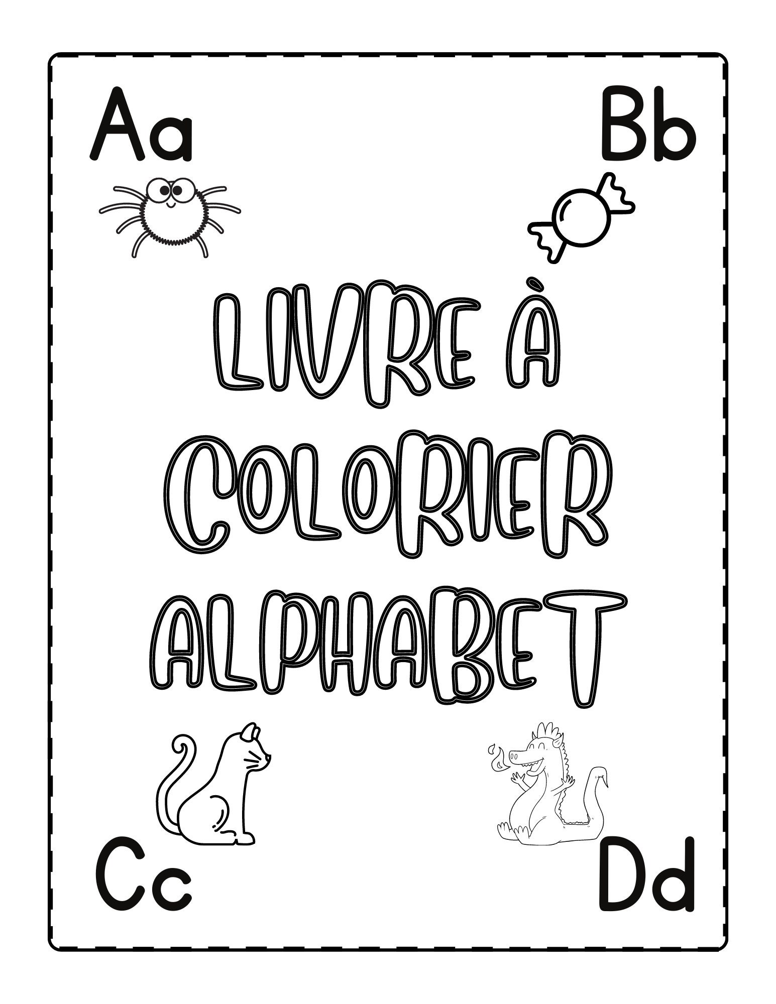 Printable ALPHABET Drawing Book in French | Coloring Book | Preschool ...