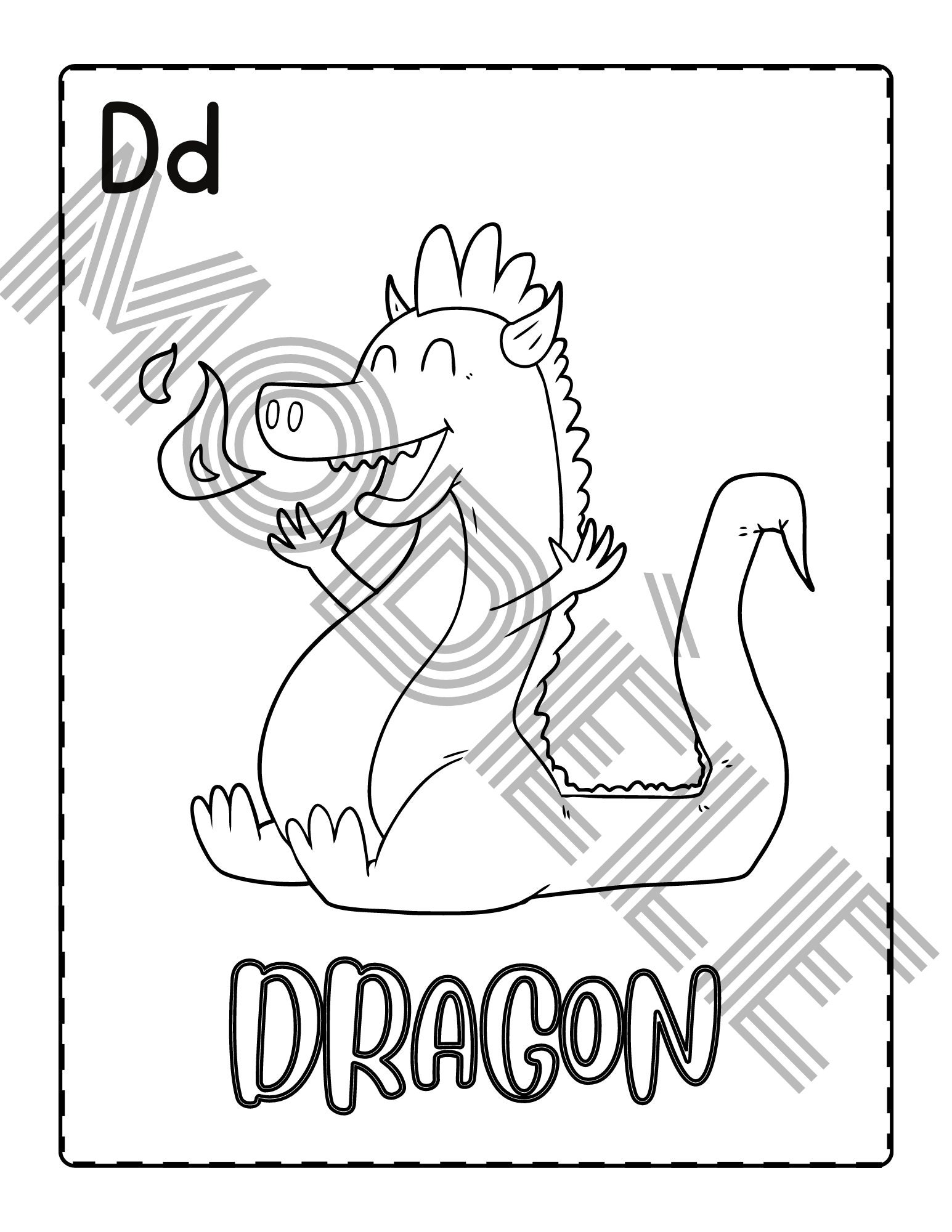 Printable ALPHABET Drawing Book in French | Coloring Book | Preschool ...