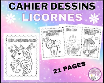 Druckbares EINHÖRNER-Skizzenbuch | Malbuch | Vorschule und Grundschule | Ressource für Lehrer und Kinder in der Grundschule | PDF