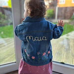 Personalised HandEmbroidered Children’s Denim Jackets •