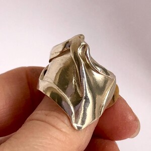 Silver statement ring image 4