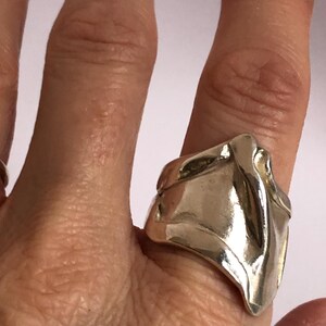 Silver statement ring image 2