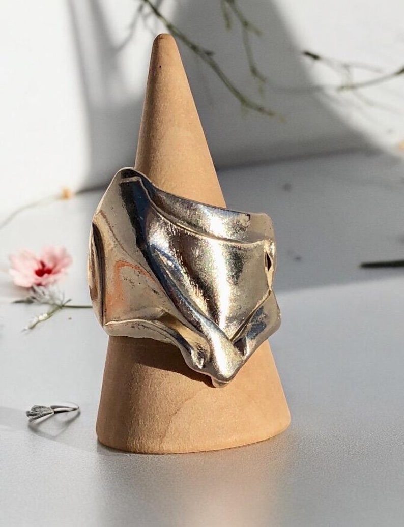 Silver statement ring image 3
