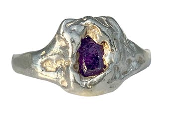 Silver Gemstone Ring
