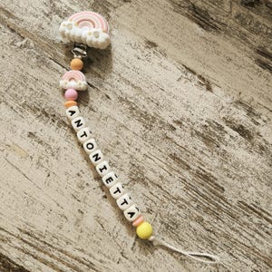 Customizable Silicone Pacifier Chain - Newborn Pacifier Clip - Baby Shower Gift Idea - Safe Accessory for Babies